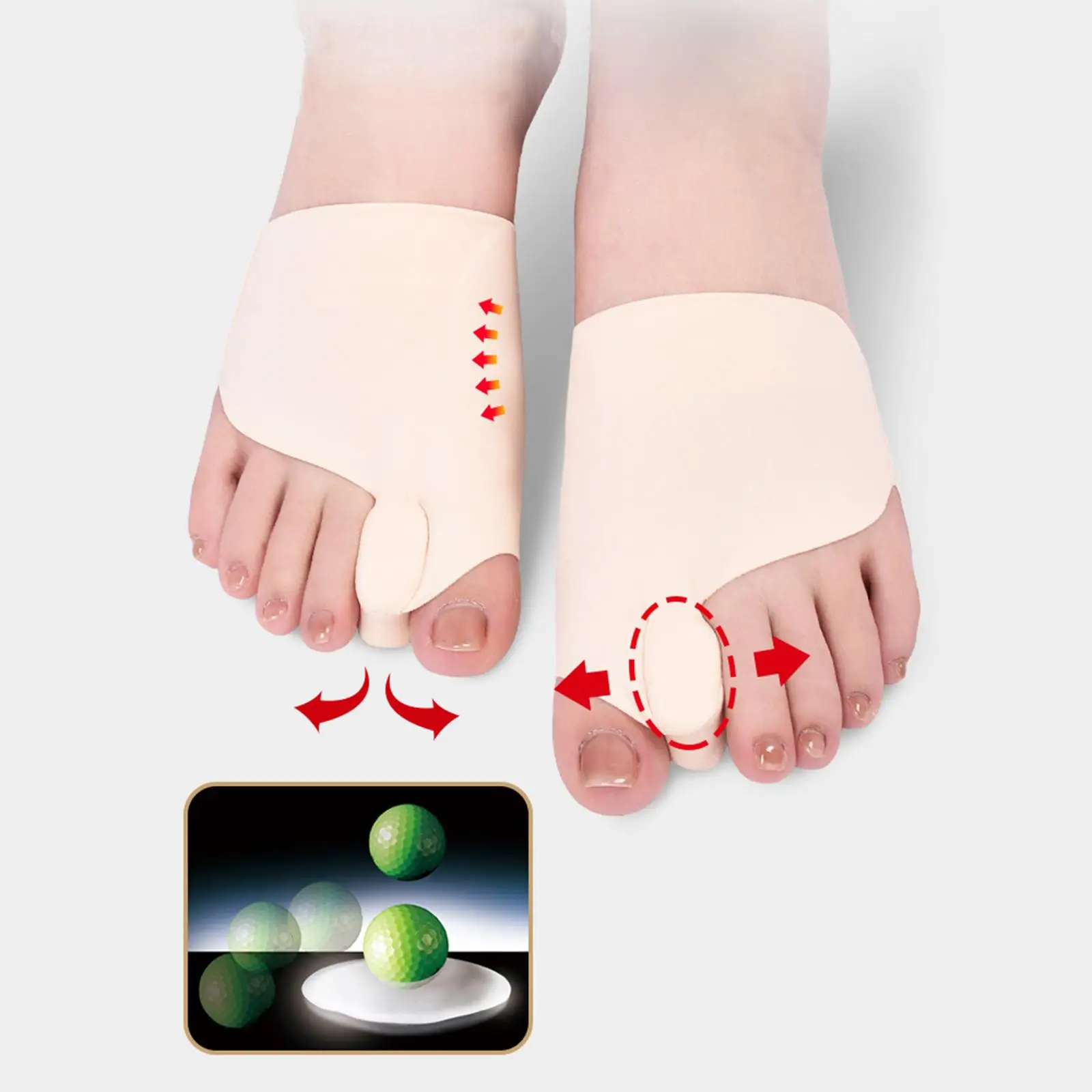 Universal Toe Separator Orthotics Pedicure Socks for Foot Relief Pain Unisex