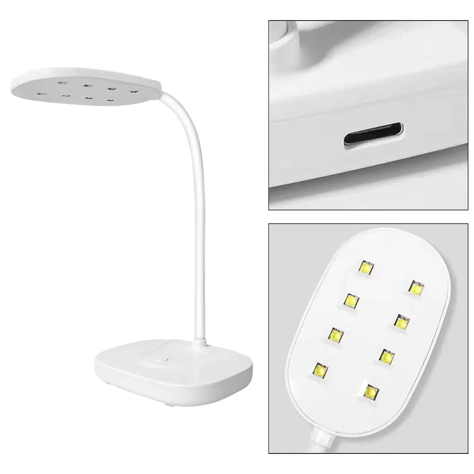 LED Nail Lamp Folding 12W Accessories 60S Timer White Portable USB Nail Polish Dryer for Gel Nails Salon Supplies Nail Art
