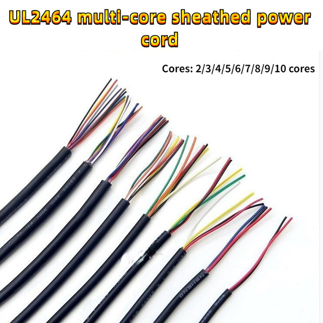 Multicore PVC Sheathed Cable 30 AWG 2/3/4/5/6/7 Core Signal