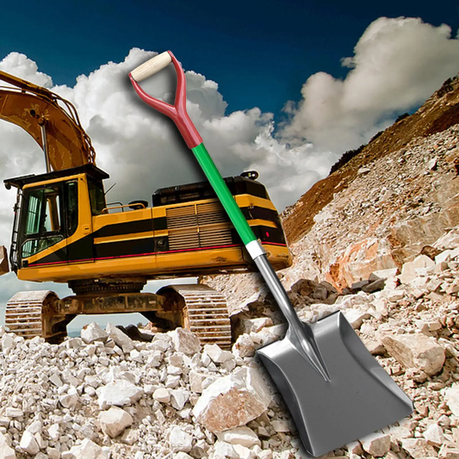 Shovel Handle Saving Effort Durability Fits 1.22inch Diameter for Digging Raking Tool Garden Spade Handle Snow Shovel Handle