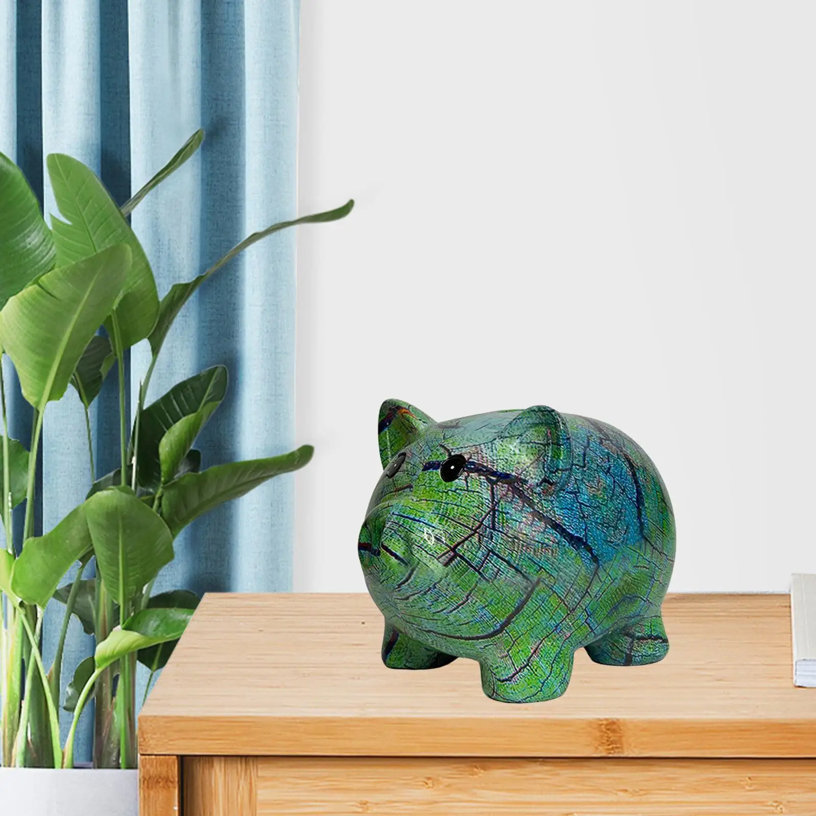 Creative Piggy Bank with Stopper Ornament Saving Money Box Savings Jar Decorative for Home Decoration