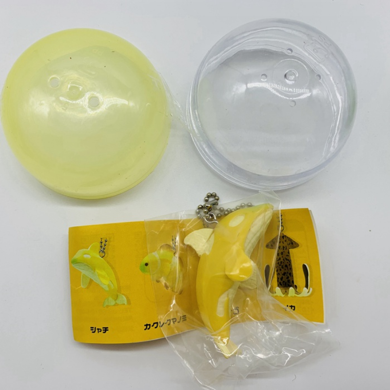 Qualia Original Gashapon Kapsel Spielzeug Schlüssel bund niedlichen Kawaii Meeres organismus Bananen hai Hummer Delphin Octop kreatives Geschenk – Detail 4