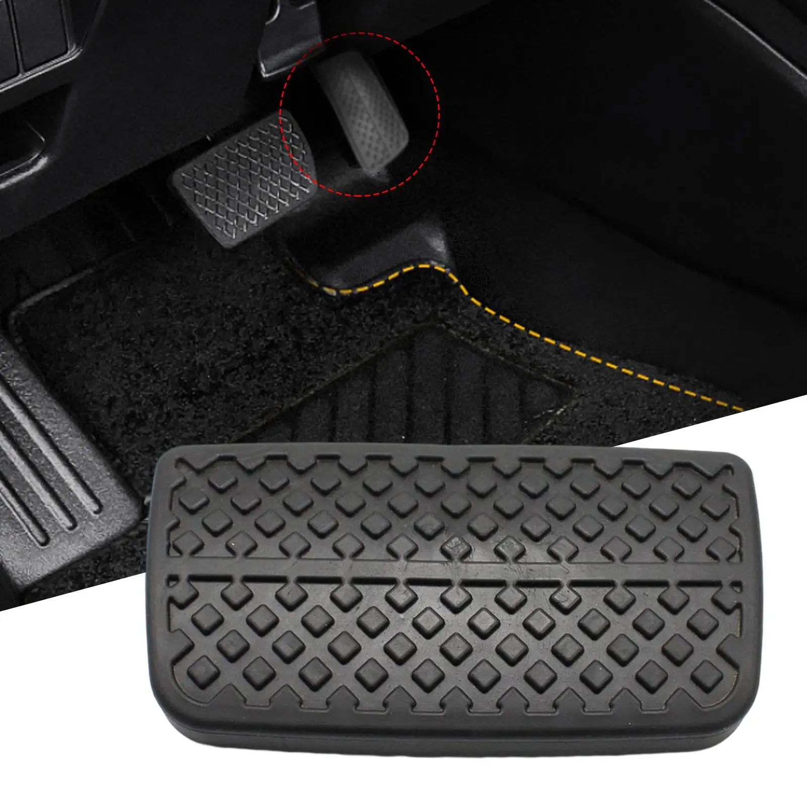Clutch Brake Pedal Pad 46545-s1F-981 Replaces Black for Honda Fit Jazz Convenient Installation Good Performance Comfortable
