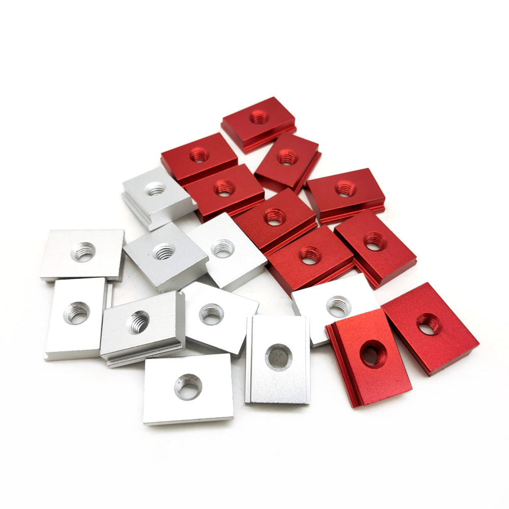 M6 M8 T-Schlitzmutter T-Schiene Slider T-Block Vierkantmuttern für Holzbearbeitungswerkzeug Jigs Schraube Schlitzverschluss Aluminiumprofil – Detail 4