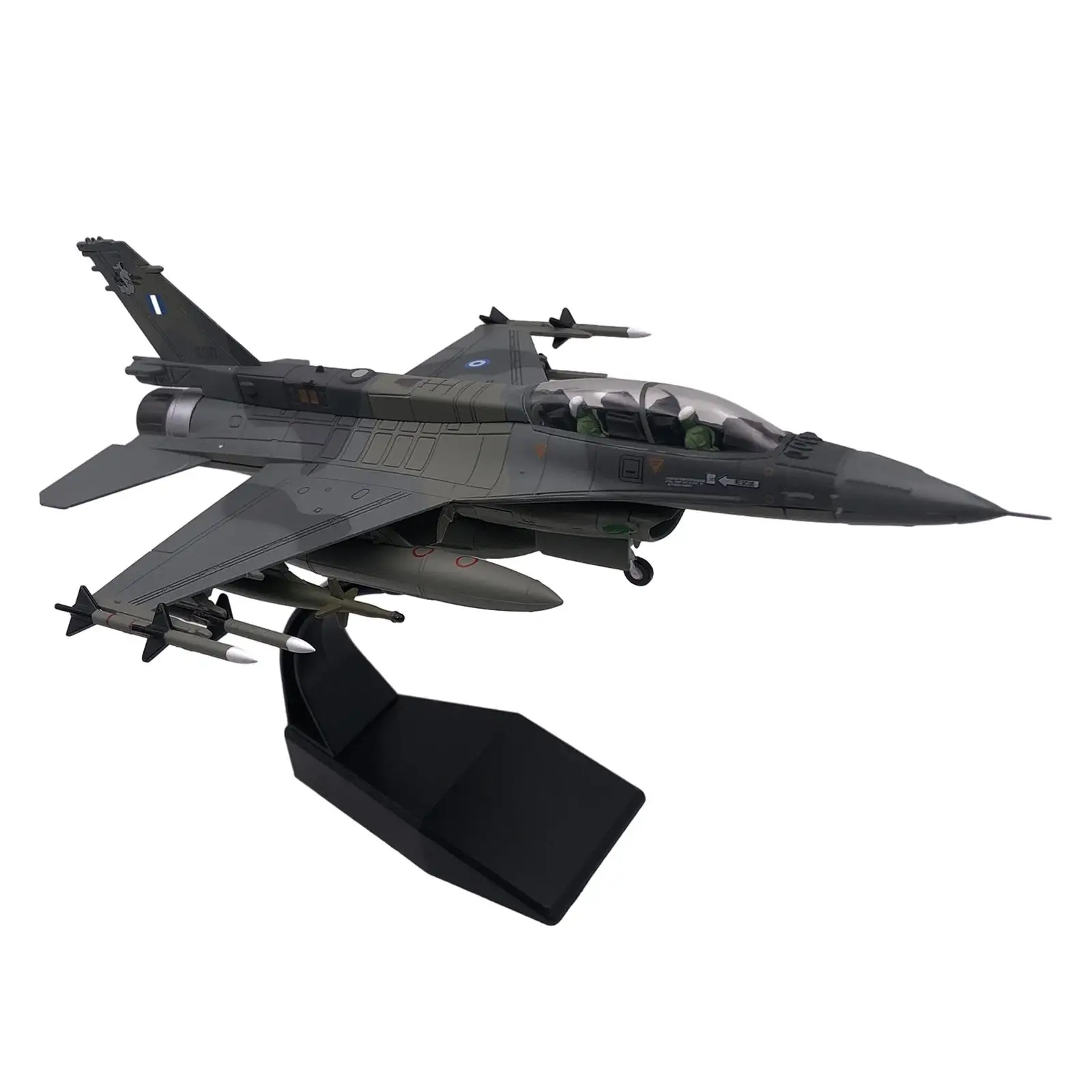 Alloy 1/72 F16 Fighter Airplane Diecast Model for Bar Cabinet Living Room