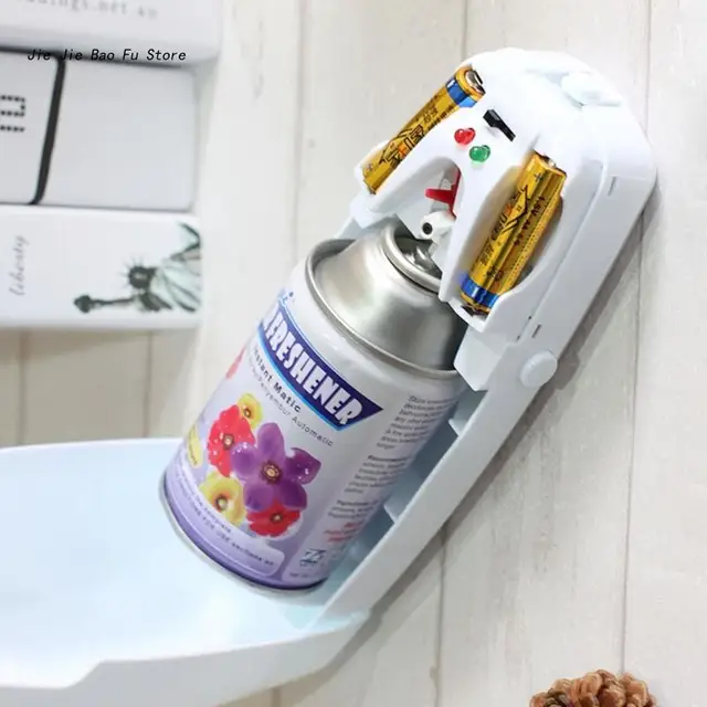 Distributeur automatique de désodorisant Spray de désodoriseur de salle de  bain Timed, distributeur automatique de parfum