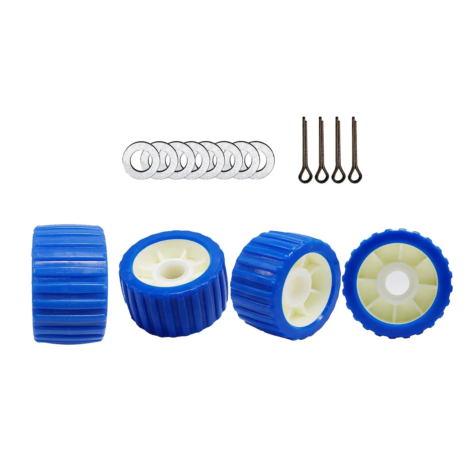 Trailer Roller Multipurpose Boat Trailer Wobble Rollers for Dinghy Replace Parts Convenient Installation Long Service Life