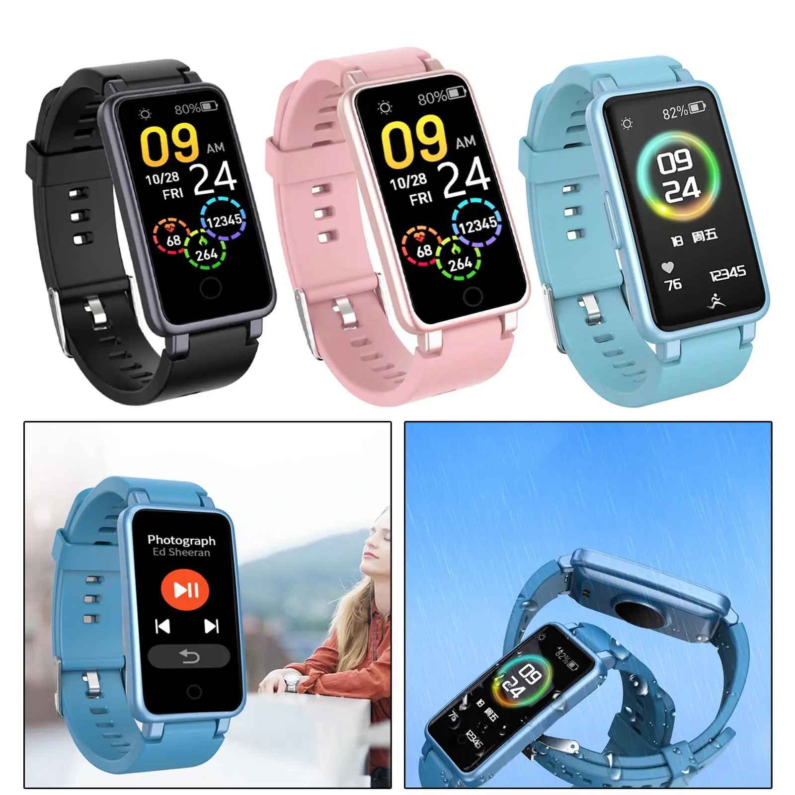0.96 inch Smartwatch Sports Watch IP67 Waterproof Fitness Trainer for Sports