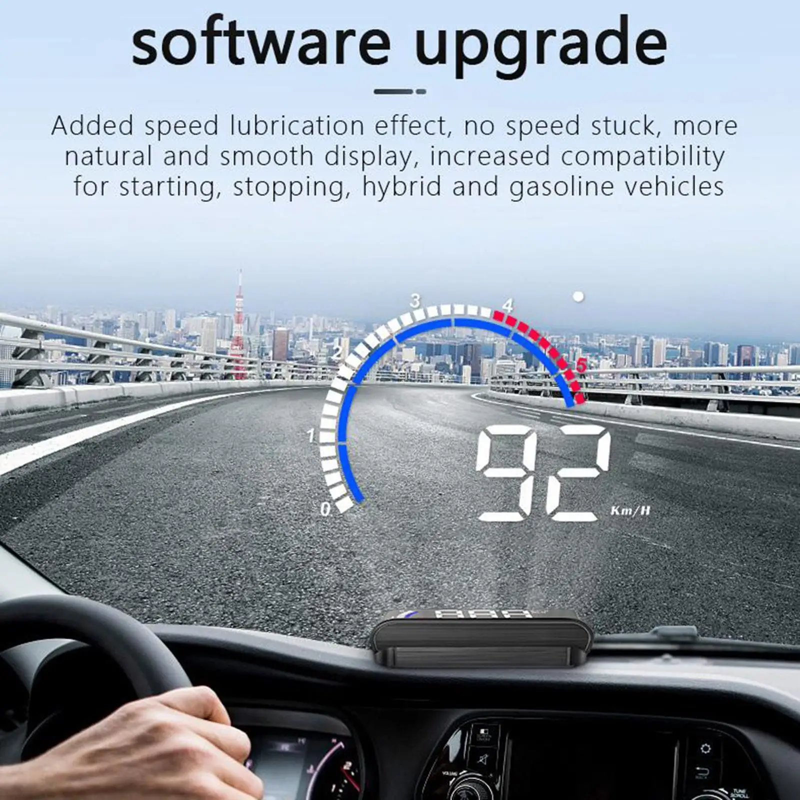 M13 Car Digital HUD Head Up Display Windshield Projector OBD2 II Speedometer