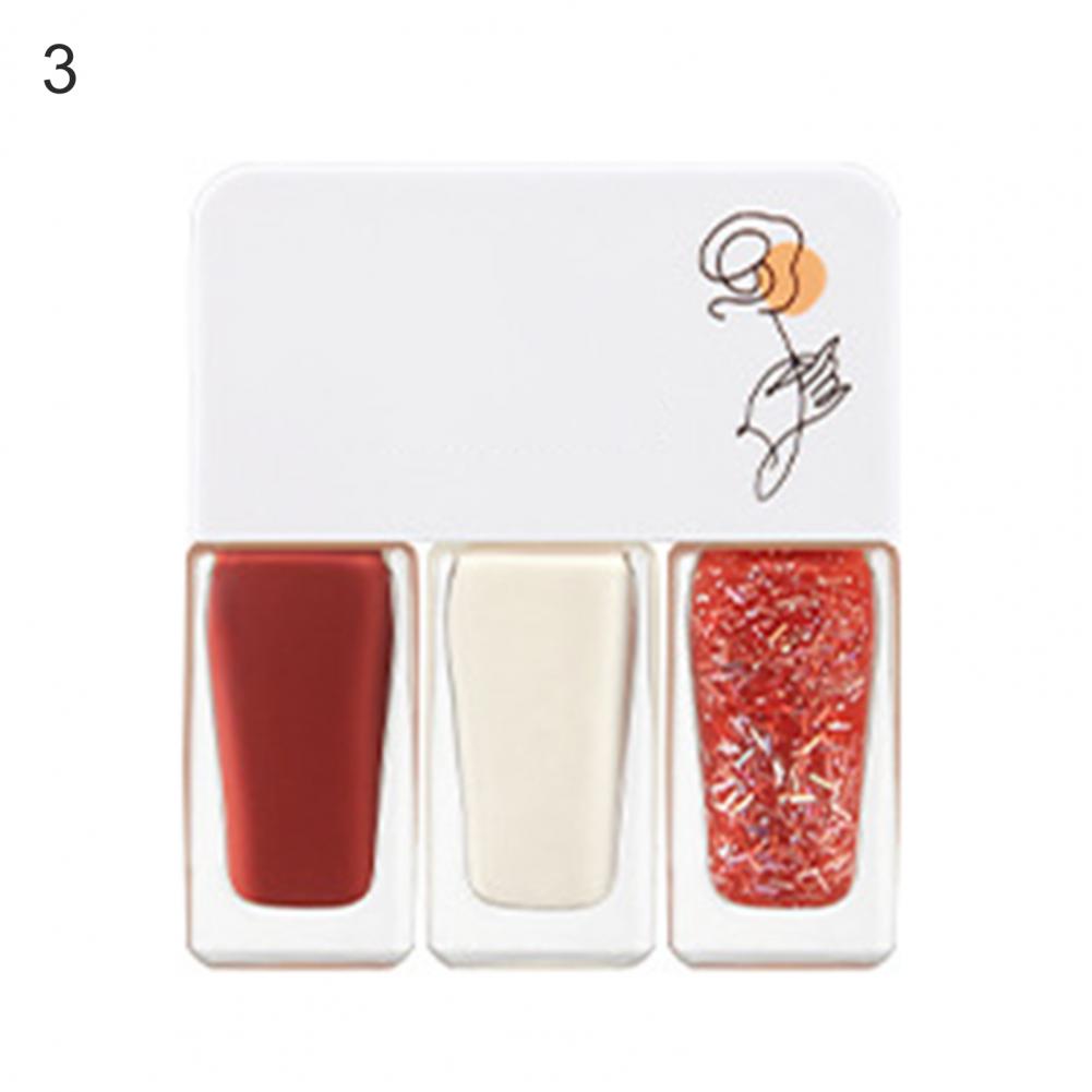 3Pcs/Set Water-Based Gel Nail Polish Set - 12g, Quick-Dry, DIY 3-in-1 Nail Art