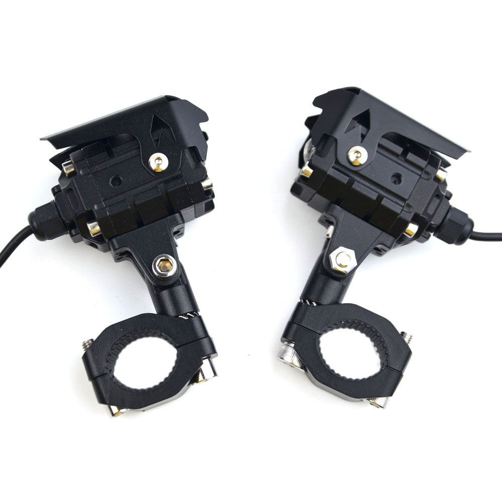 LED Motorcycle Headlight Driving Fog Lights LED Spotlight Auxiliary Fog Lamp Yel
