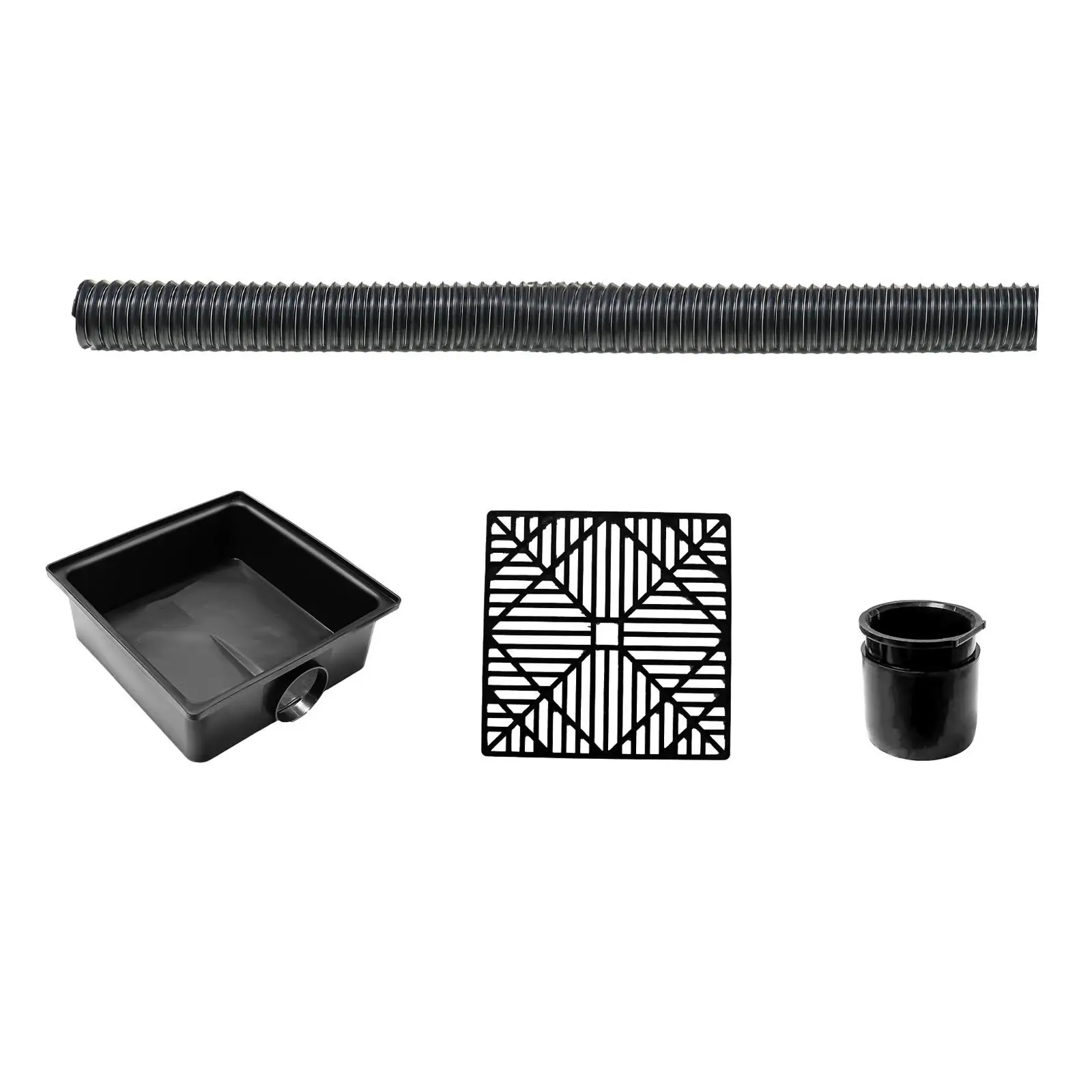 Catch Basin Downspout Extension Kit Rainwater Diverter Flexible Pipe Upgraded