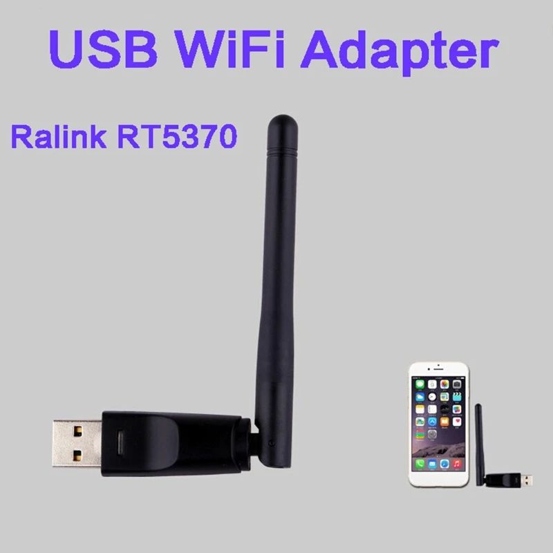 wireless card Ralink RT5370 USB 150mbps 2.4GHz WiFi Wireless Network Card 802.11n LAN Adapter with Rotatable Antenna RT5370-2DB wifi card for pc