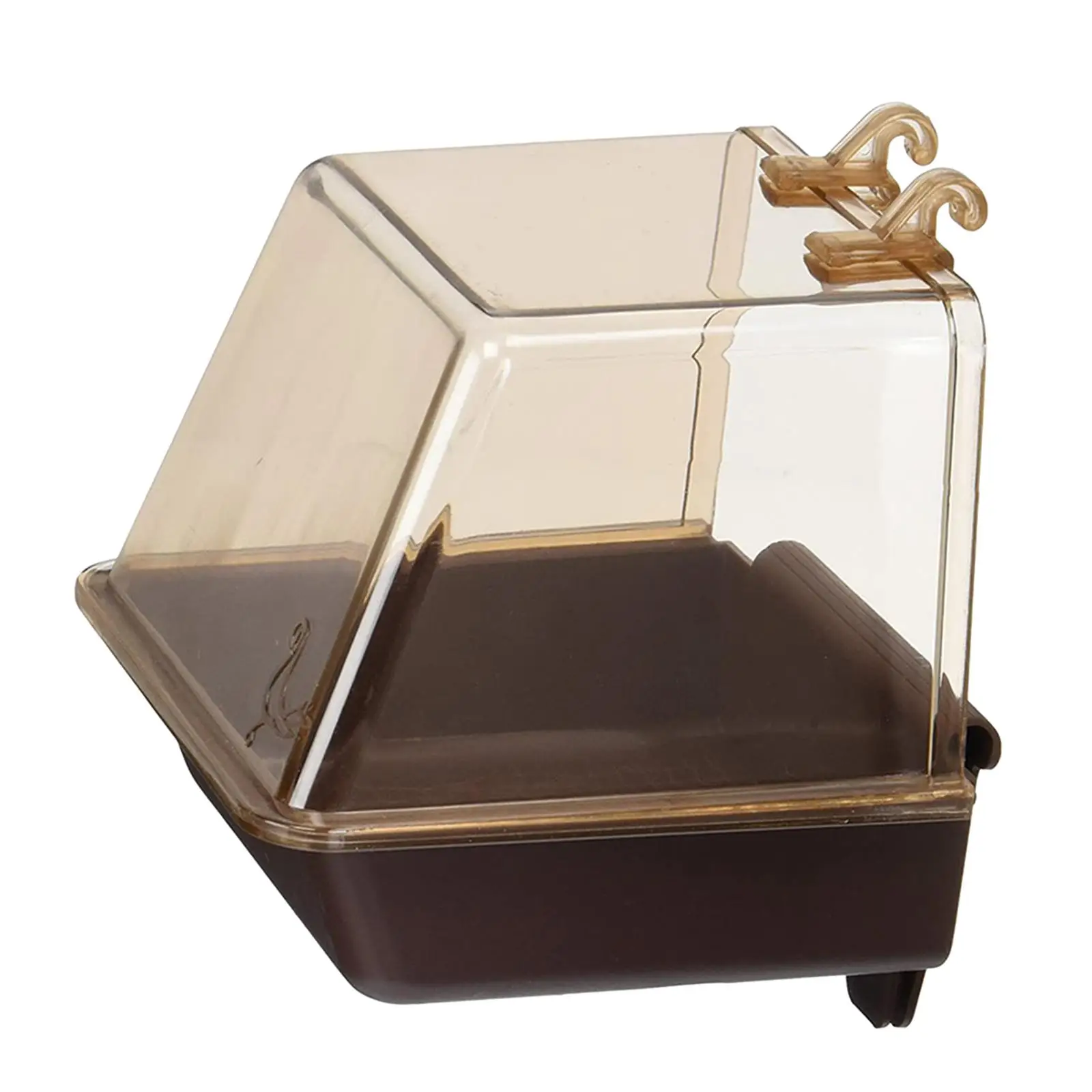 Pet Bird Bath Box Easily Install Budgerigar Cube Large Lovebirds Transparent for