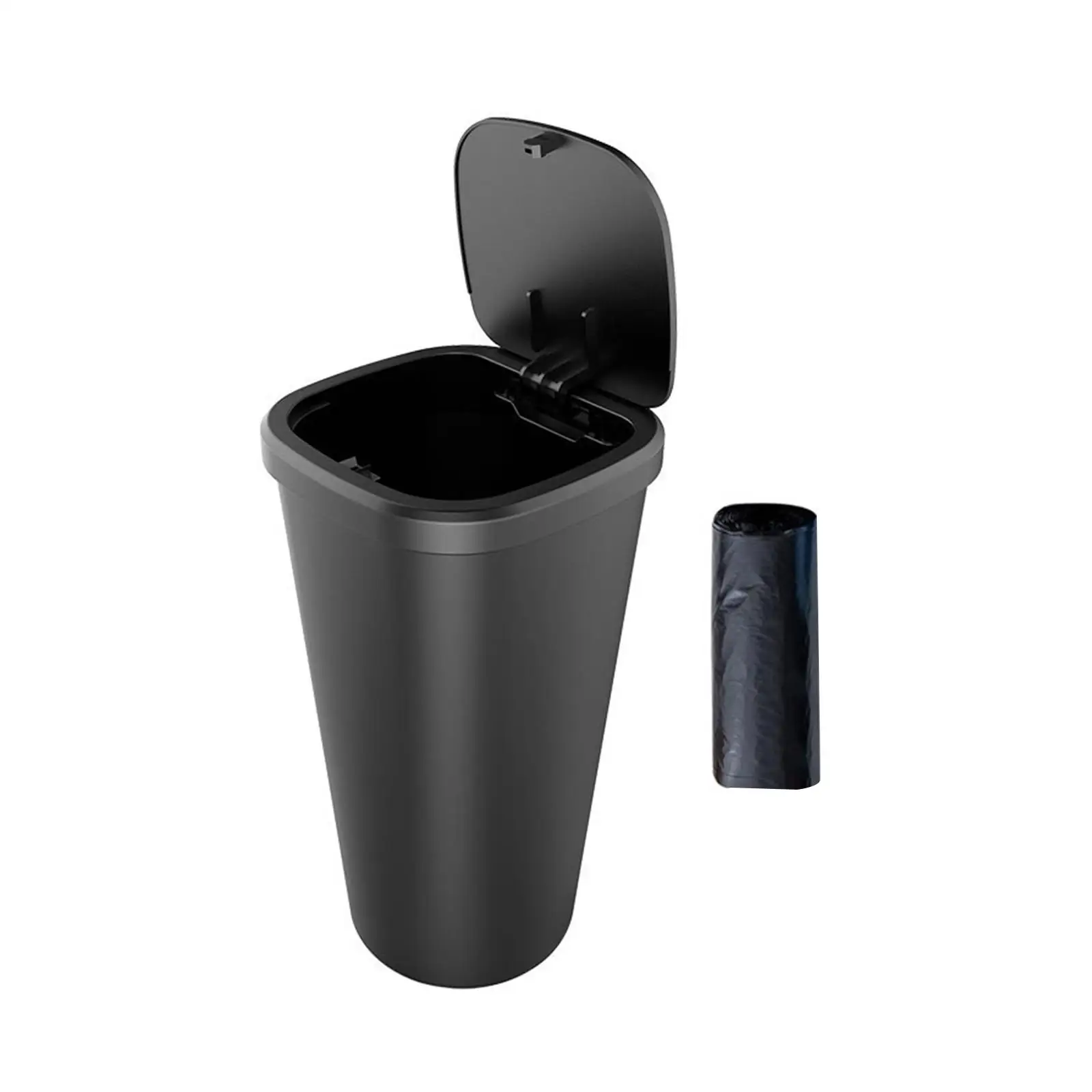 Car Trash Can Auto Accessories Trash Container for Kitchen Auto Black