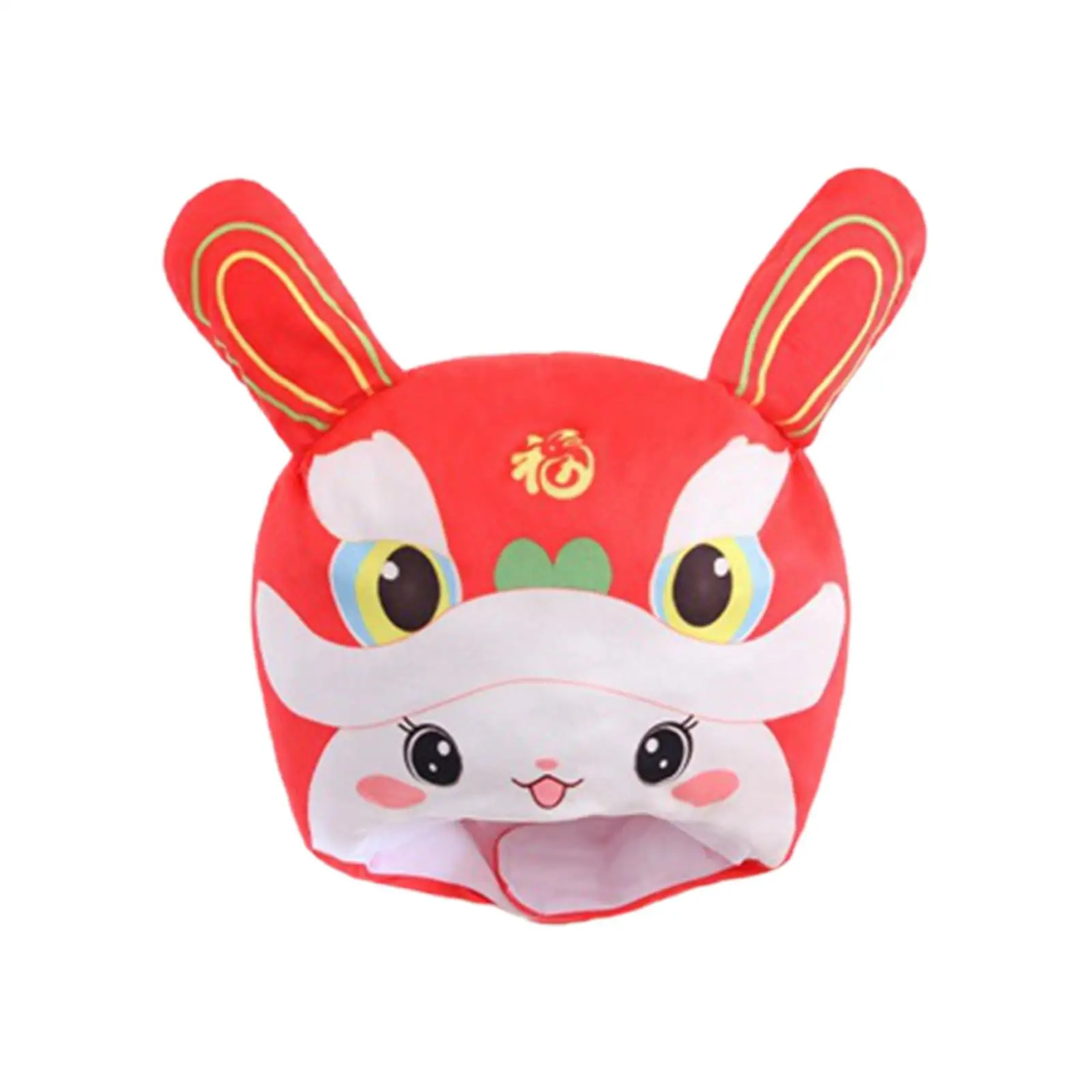 Funny Lion Rabbit Plush Hat Unisex Headgear Photo Prop Creative Gift Winter Warm for Fancy Dress Costume Party Festival New Year