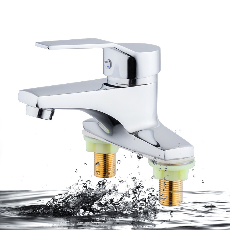 Title 3, Mixer Single Handle Sink Mixer Faucet Hot and C...