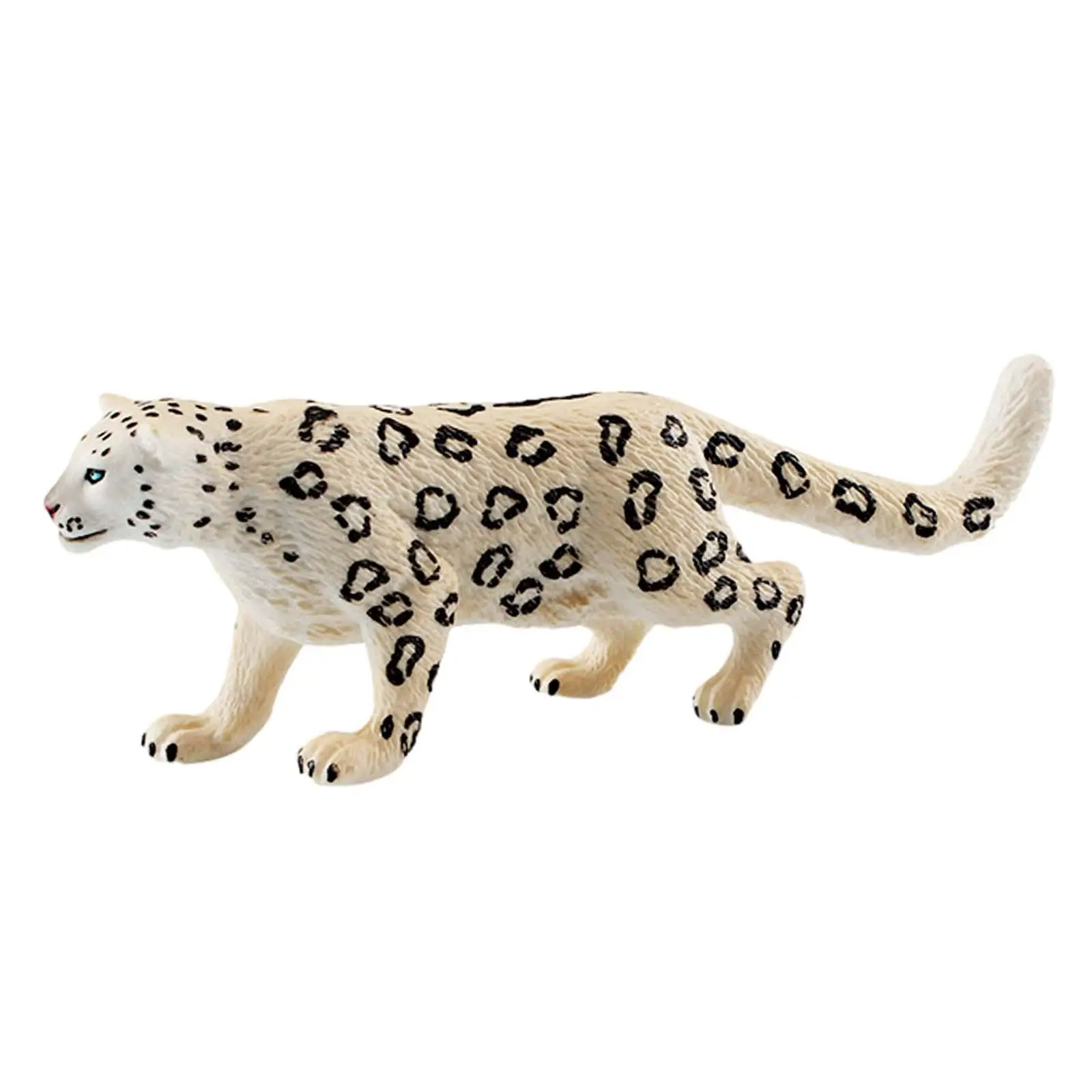 Leopard Toy Figurine Simulation Wildlife Animal Statue Preschool Leopard Animal Figures for Cake Topper Xmas Present