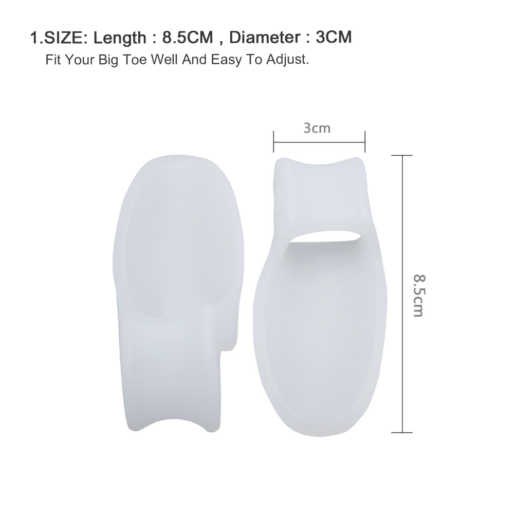 25Pairs Silikon Ausrichtung Fuß Schmerzen Relief Hallux Valgus Schiene Big Gel Toe Spacer Separatoren Pads Bunion Haarglätter Orthese – Detail 9