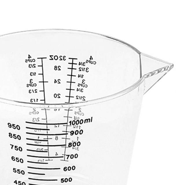 Farfi Measure Liquid Jug Transparent Ergonomic Handle Food Grade Large  Capacity High Accuracy BPA Free Liquid Measuring Cup Volumetric Container  Tool