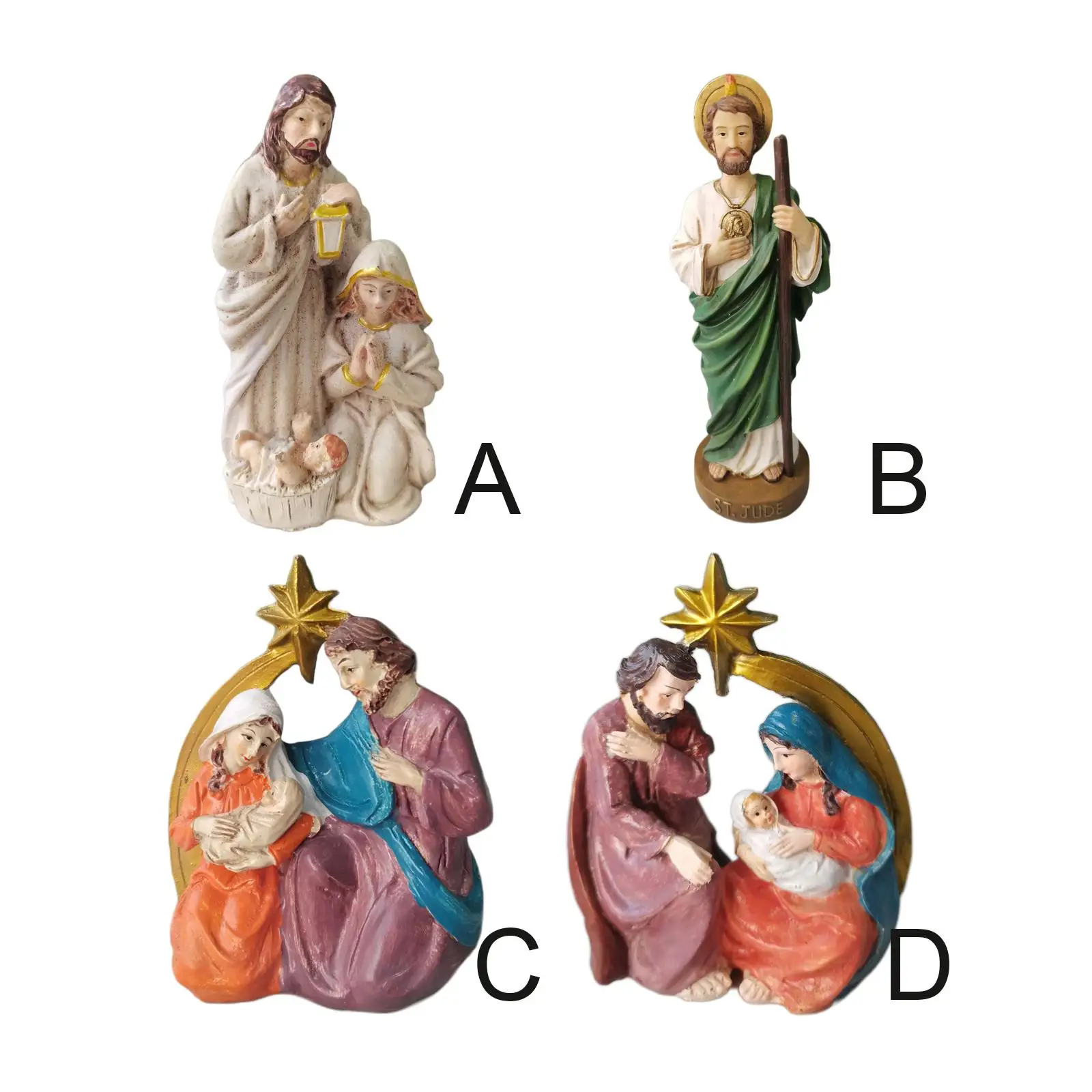 Nativity Statues Scene Set  Figurine Catholic for