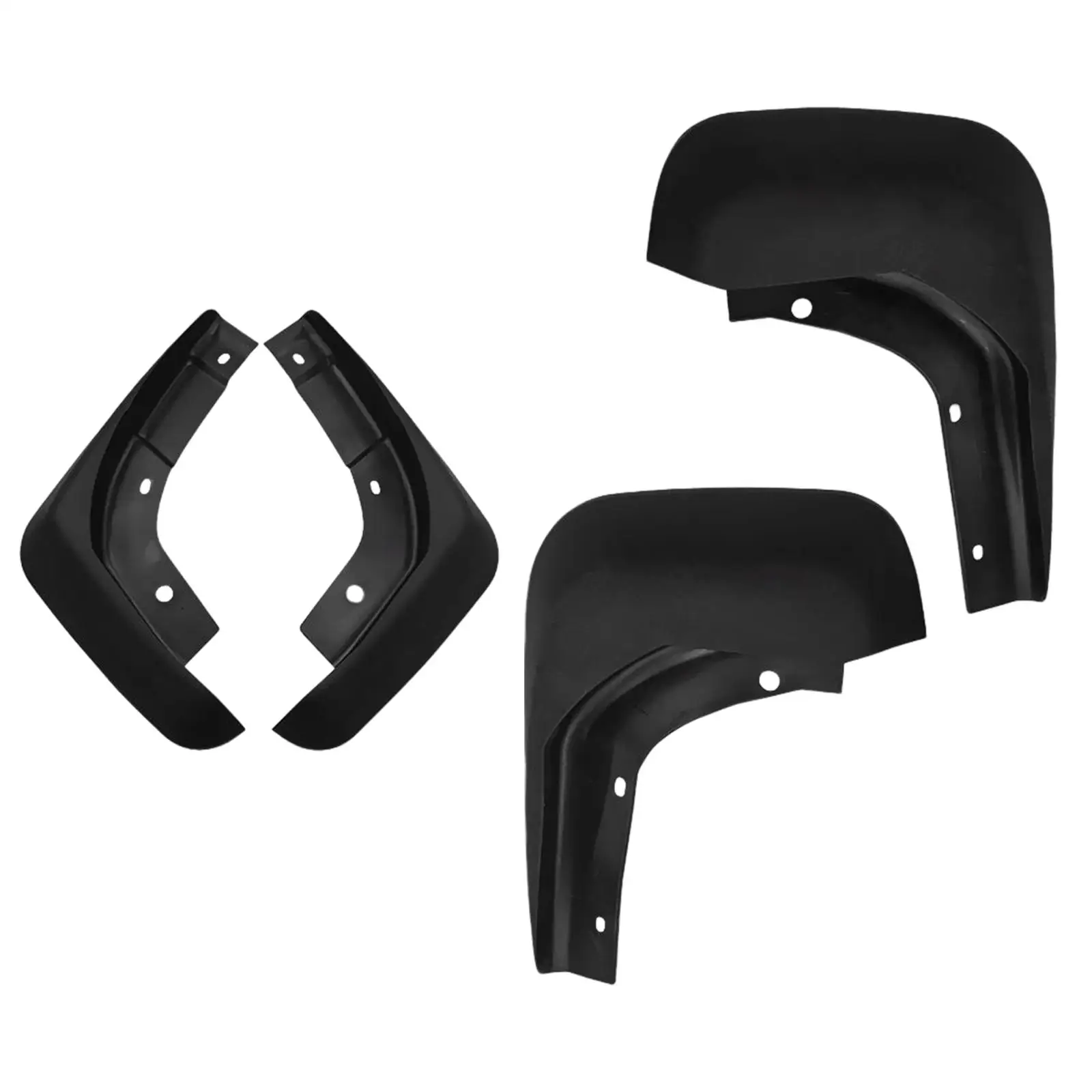 Set of 4 Front Rear Mudguard Kit Flap Mudflap Fit for V60 Replace Spare Parts Easy to Install