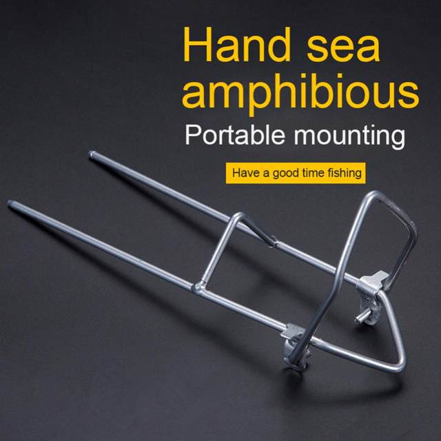 Support Canne à Pêche Universel En Inox - 2 Pièces - Portable Et Stable Pour Pêche En Mer