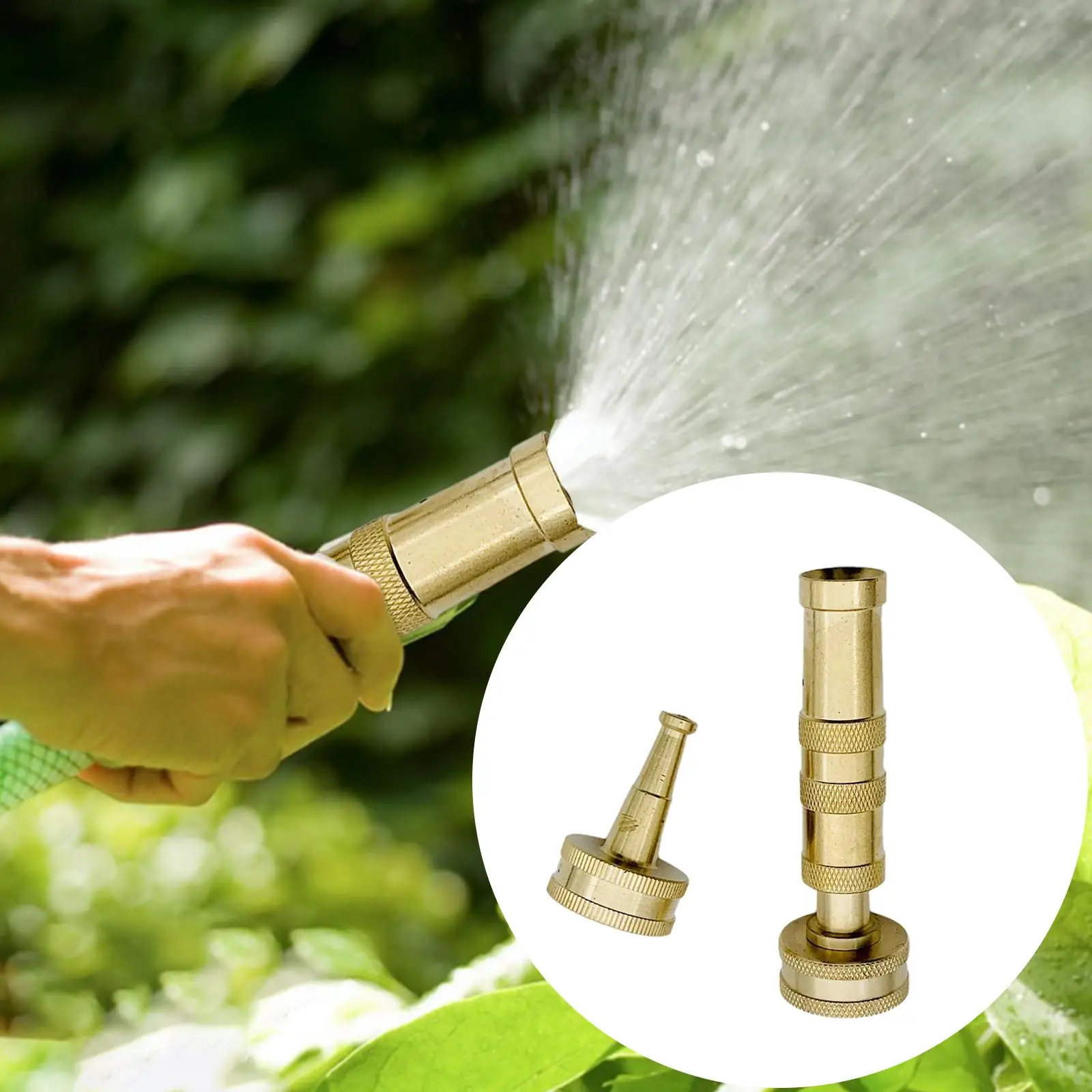 Solid Brass Hose Nozzle Garden Hose Nozzle for Watering House Yard