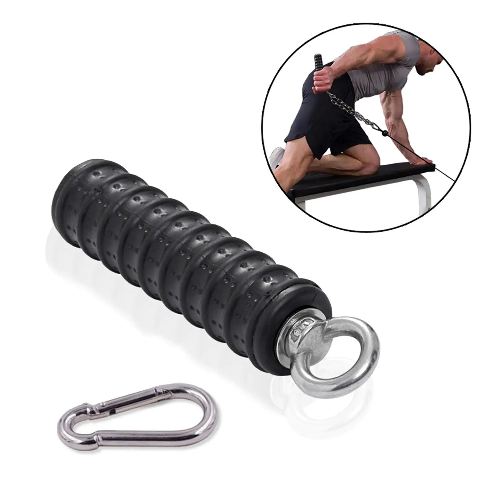 2x Pull Up Handle Grip Strength Core Workout Arm Training Tool