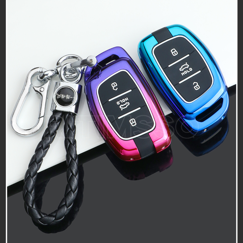 Nuova custodia per chiave a distanza per auto in lega Shell per Hyundai Tucson Sonata Santa Fe Elantra Accent Solaris Verna ix25 ix35 i20 i30 i40 - S8824454f95204290bdeff7b6fdc3ee35p