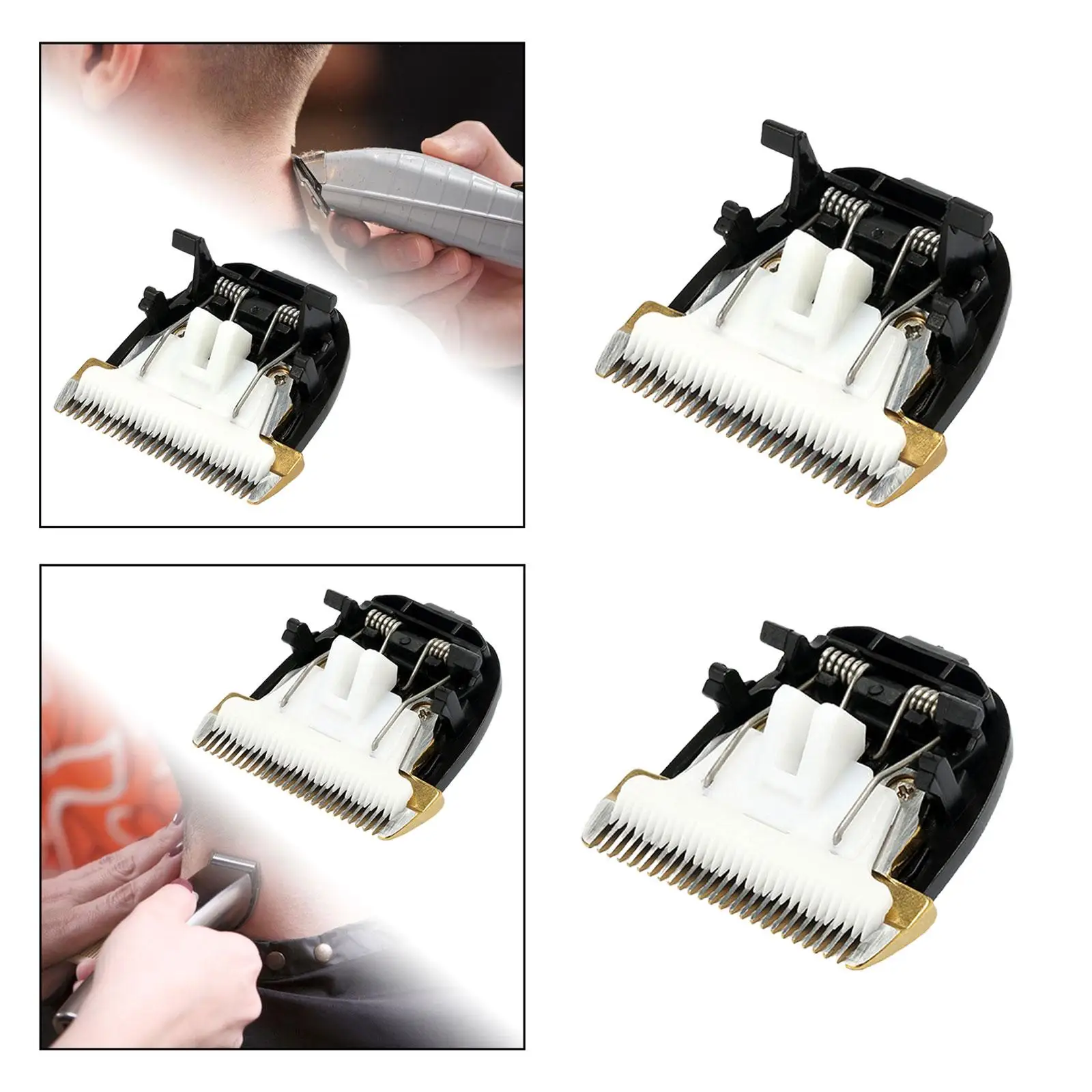 Blade  24 Tooth Hair Grooming Hair Trimmer Blade Shear Ceramics Blade Heads Replacement Accessories for Home Barber