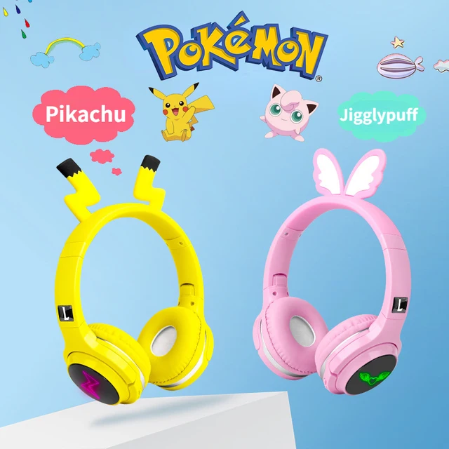 Pokémon Pikachu com fones de ouvido e uma Rosa chapéu. generativo ai.  28430993 Foto de stock no Vecteezy