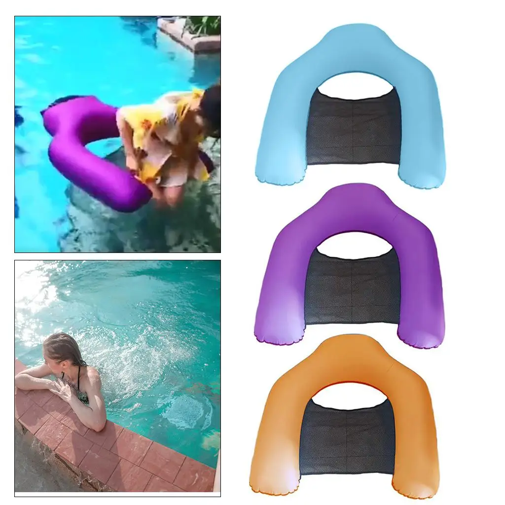Premium Swimming   Hammock, Floating Recliner Lounge, Portable Inflatable Floater Toy for Kids Adults   Toy Game