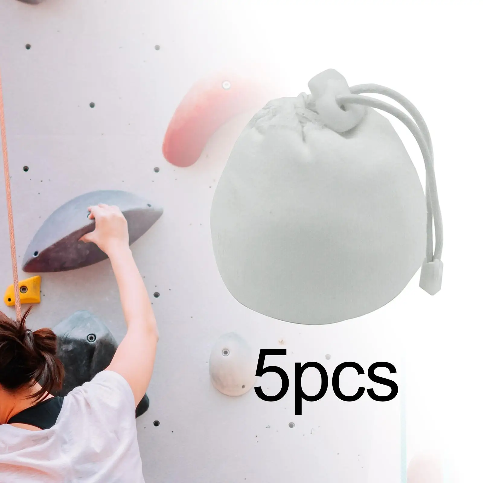 5x Chalk Ball Bag Nonslip Powder Packaging Sock for Deadlifting Bouldering