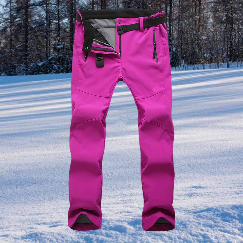 Womens Ski Pants  Warm Pants Fleece-  Water-Resistant Fleece for Travel Outdoor Hiking Skiing Women