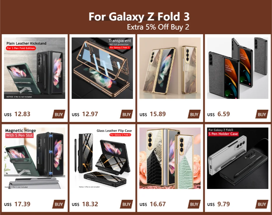 Dành Cho Samsung Galaxy Samsung Galaxy Z Gấp 3 Ốp Lưng S Bút Khe Cắm Da Và Kính Cường Lực Cao Cấp Kiểu Bao Da Dành Cho Galaxy Z Fold3 (Không Bút S Pen) cute phone cases for samsung 