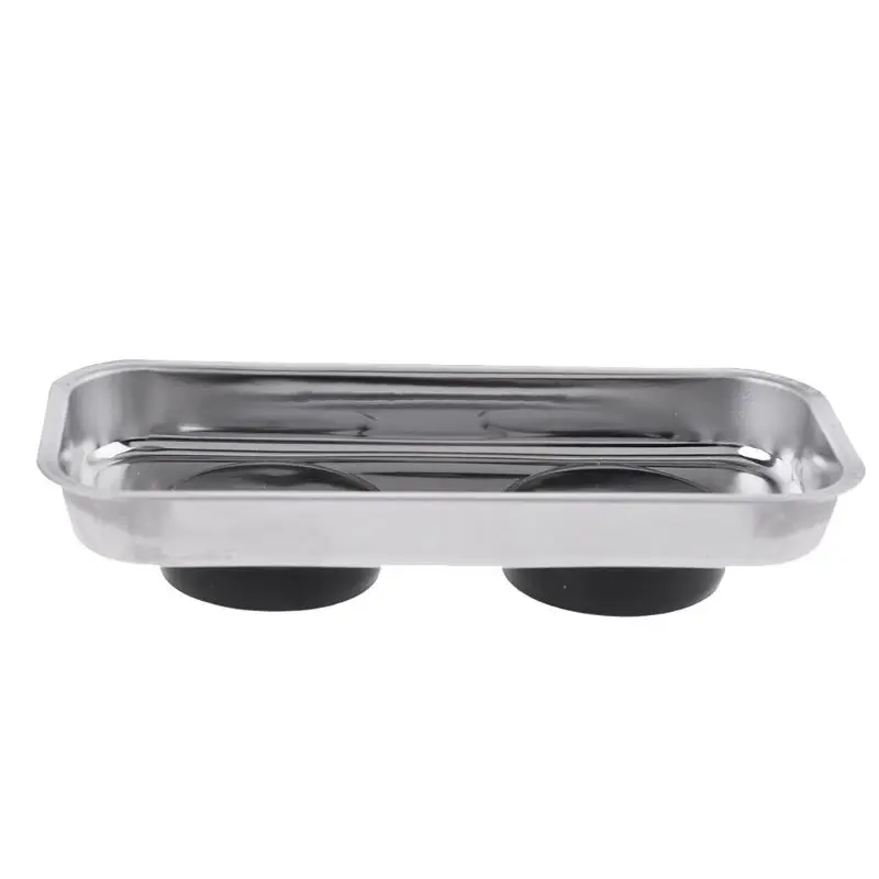NICEFurniture Square Magnetic Tray Sucker Stainless Steel Strong Permanent Magnet Bowl tool box chest