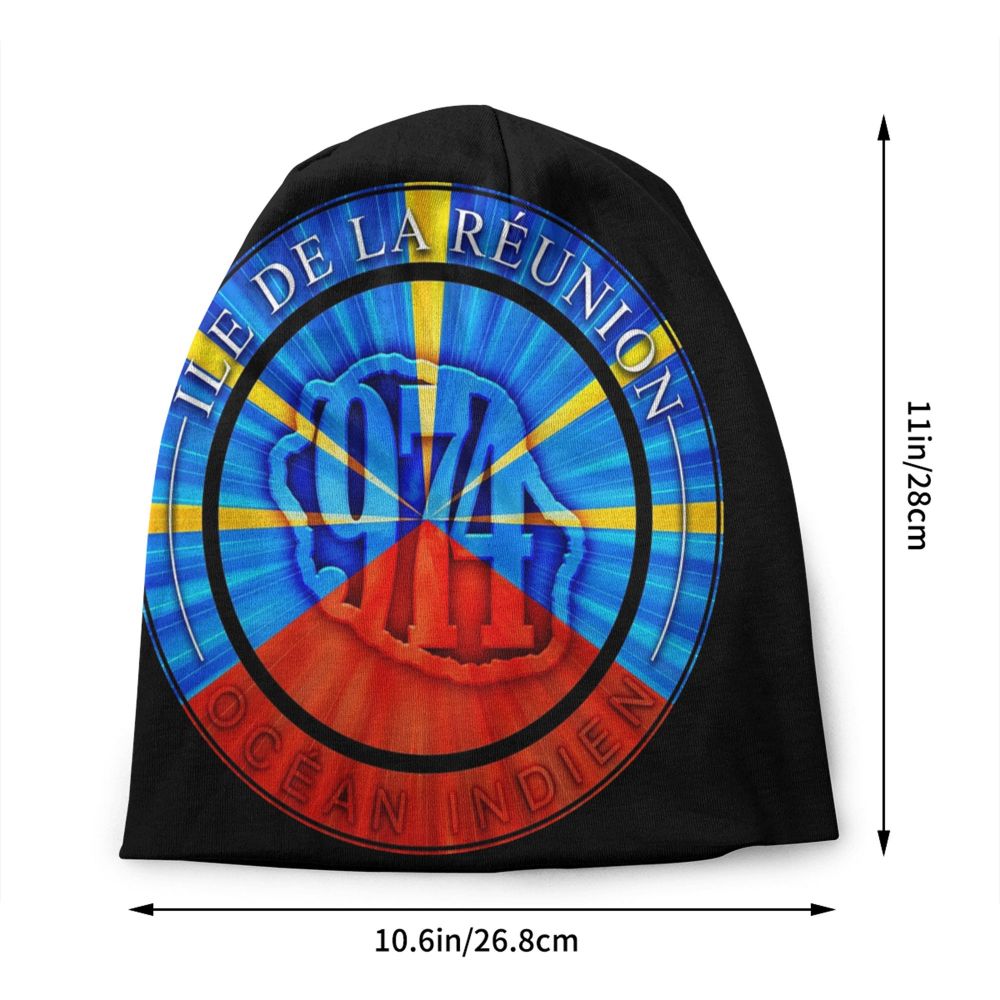 Benutzerdefinierte 974 Reunion Island Signature 7 Maveli R Skullies Beanies Caps Cool Winter Warm Damen Herren Strickmütze Erwachsene Motorhaube Hüte – Detail 14
