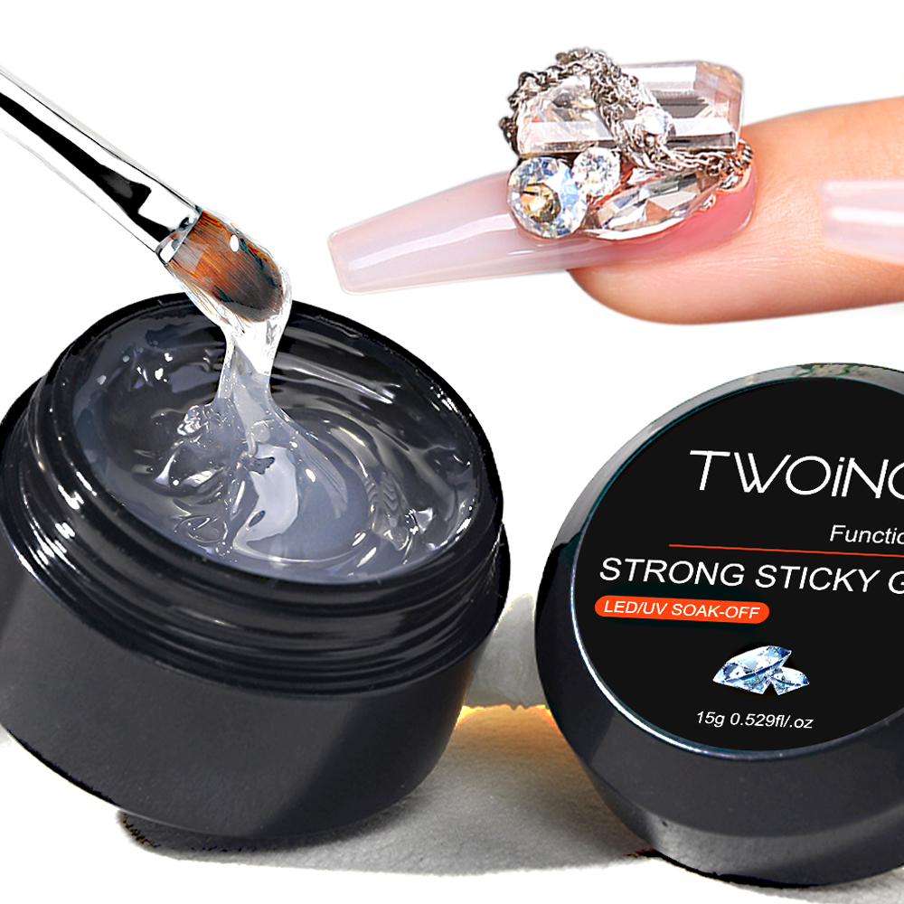 Best of TWOING 15g Strong Nail Glue No-Wipe Gel For Rhinestone And Resin Gem Jewelry Adhesive Gel Acrylic False Nail Tips Glue Reviews & Tips