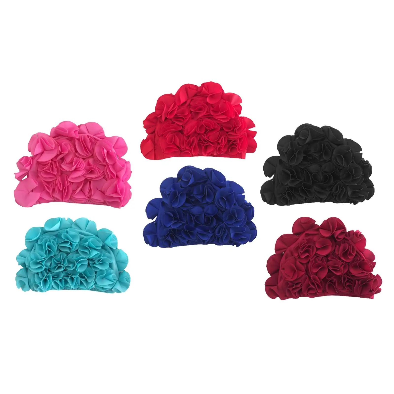 Swim Caps Flower Reusable Fashionable Elastic Holidays Swim Hat Swimming Hat for