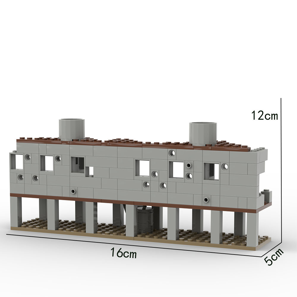 Конструктор MOC разрушенный, военная база Второй мировой войны, разрушенная  винтовка, крепость, военные сцены, сборные блоки, совместимые с фигурами,  игрушка | AliExpress
