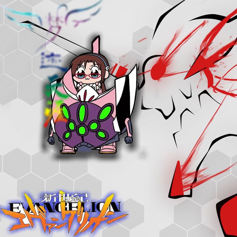 Neon Genesis Evangelion Ayanami Rei Asuka männliche und weibliche Studenten im Waldstil, hoch aussehende, vielseitige, exquisite Brosche – Detail 5