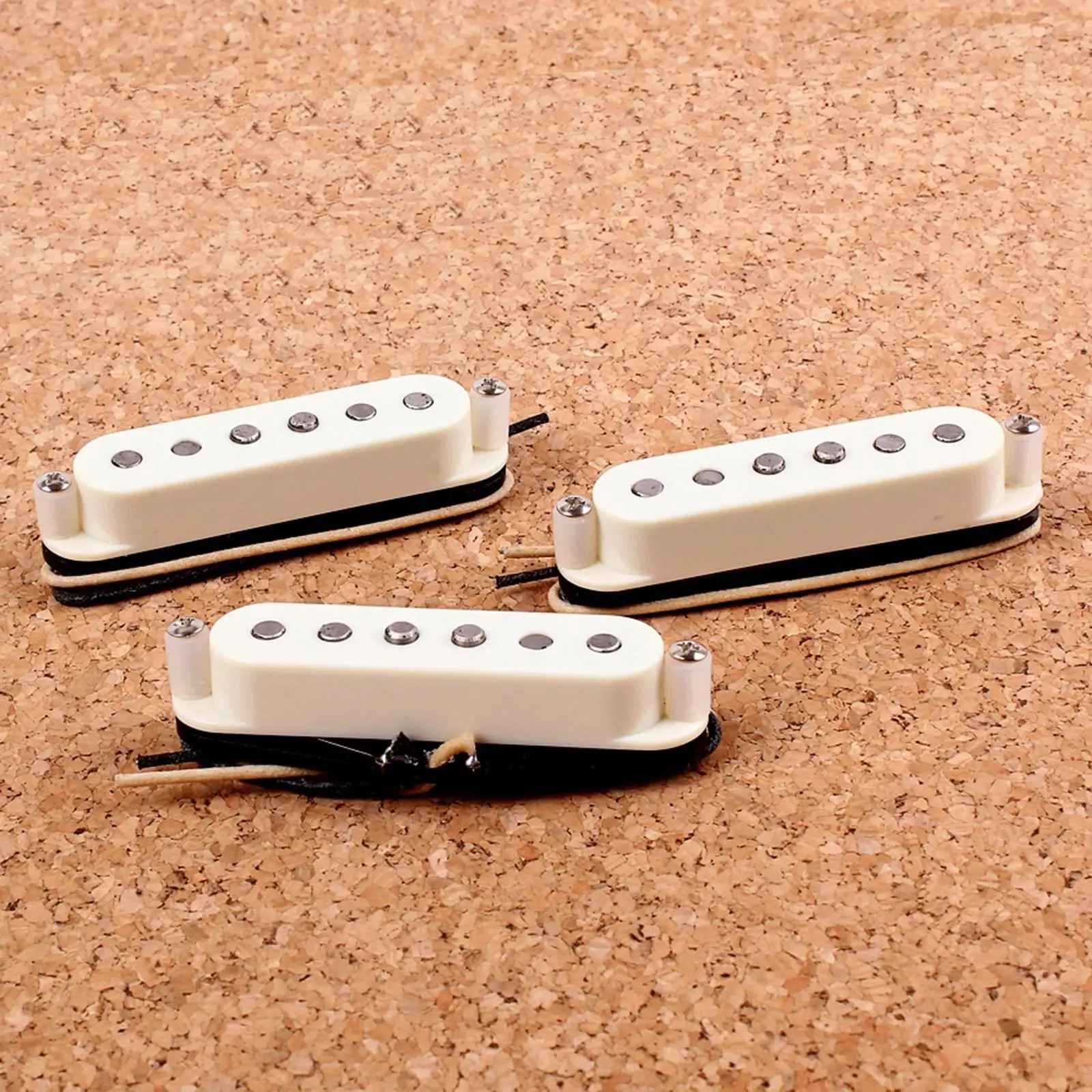 3 Pieces Silicone Guitar Pickup Set Guitar Replacement accessories including Neck Pickup, Middle and Bridge Pickup