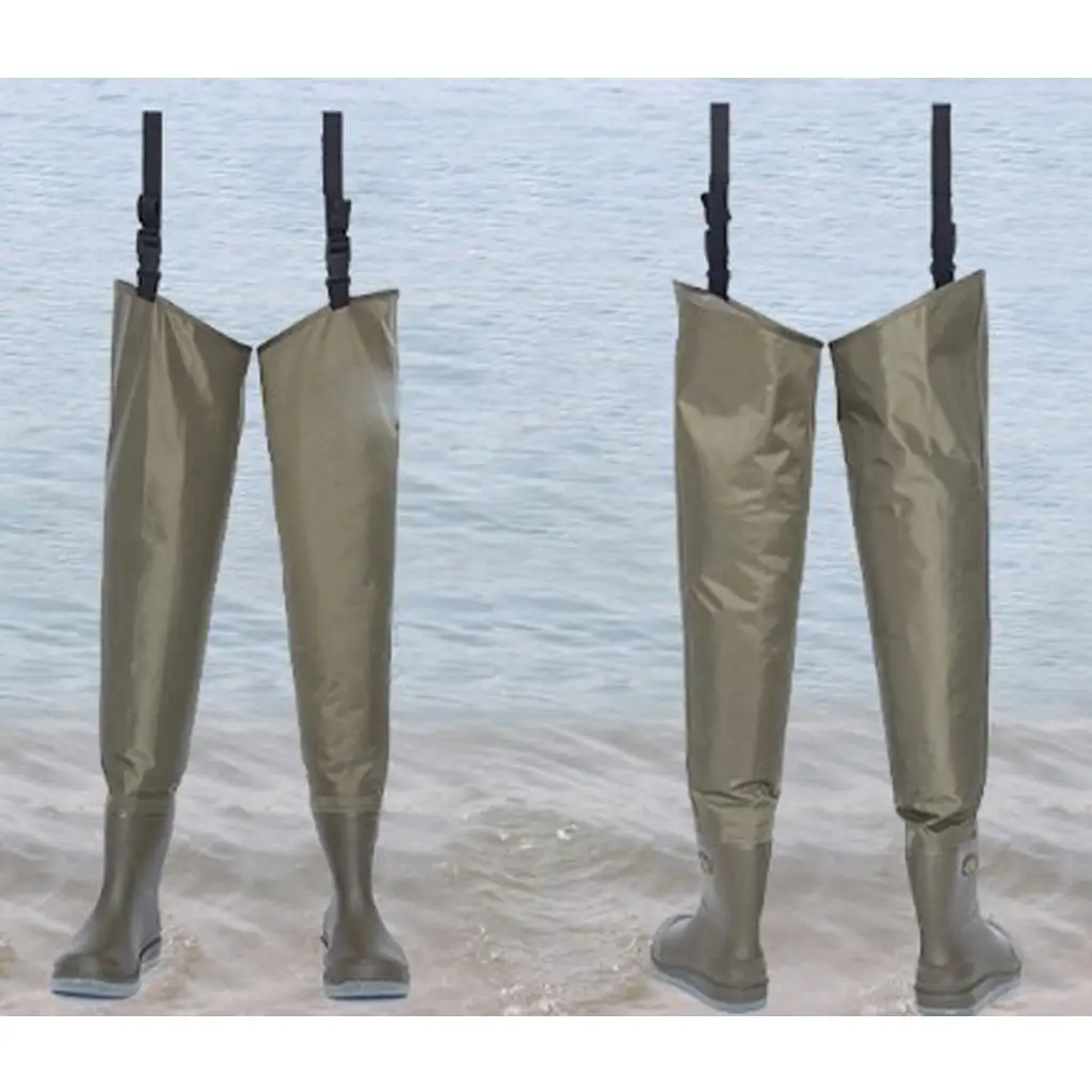 Wateproof Fishing Leg Waders  -light Foot Hip Wading Boots Bootfoot Pond