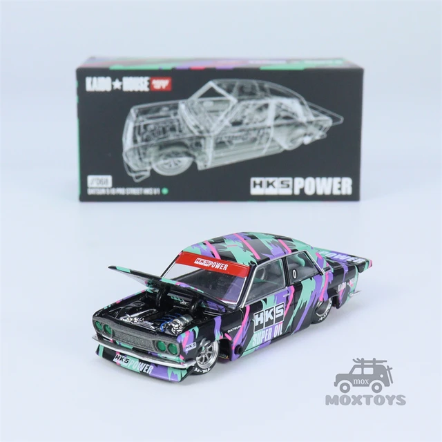 Kaido House x MINI GT 1:64 Datsun 510 Pro Street HKS V1 /Nissan 