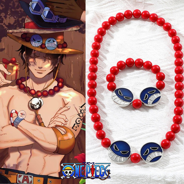 Anime One Piece Portgas D Ace Luffy Red Beads Necklace Bracelet Charm -  Official One Piece Merch Collection 2023 - One Piece Universe Store Anime  One Piece Portgas D Ace Luffy Red