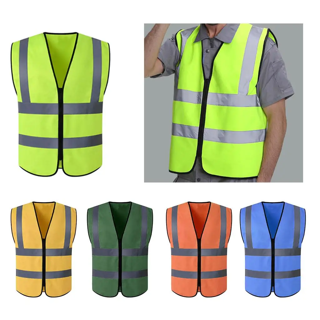 Safety Security High Visibility Reflective Vest Construction Traffic Worker