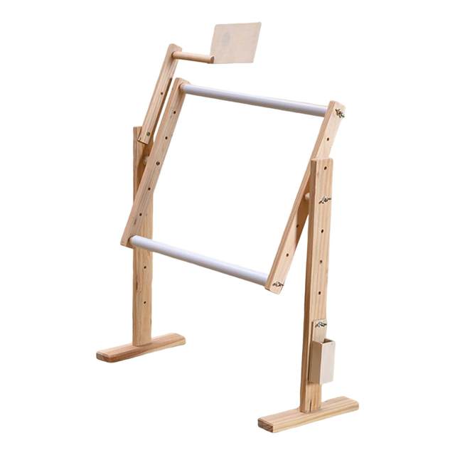 Adjustable Wood Embroidery Frame Stand Cross Stitch Rack Holder Embroidery  Lap Stand Table Needlework Sewing Tools