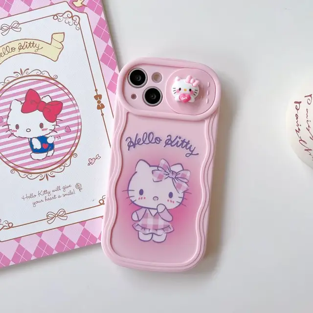 Apple iPhone 15 Pro Tegnebogsetui Hello Kitty - LV 6133