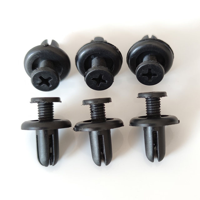 EMagTech - Lot De 50 Clips Fixation Panneau Porte | Blanc, Lèvre Caoutchouc | Compatible Land Rover, Ford Focus, Fiesta